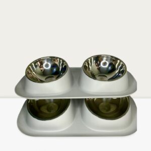 Double Sided Plastic Dog Plate (W)
